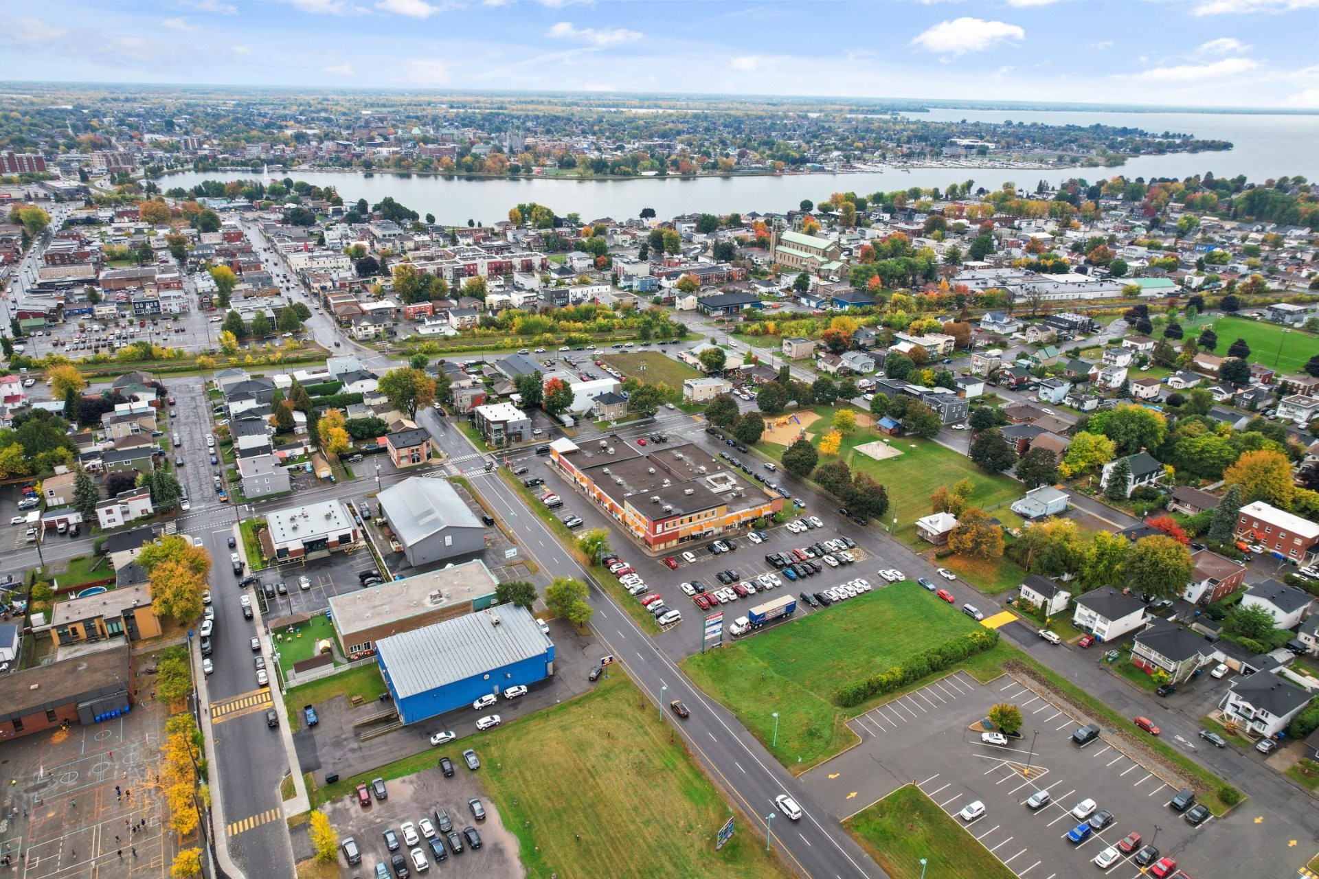Aerial View - 4-85 Rue Notre-Dame, Salaberry-De-Valleyfield, QC - Outdoor With View