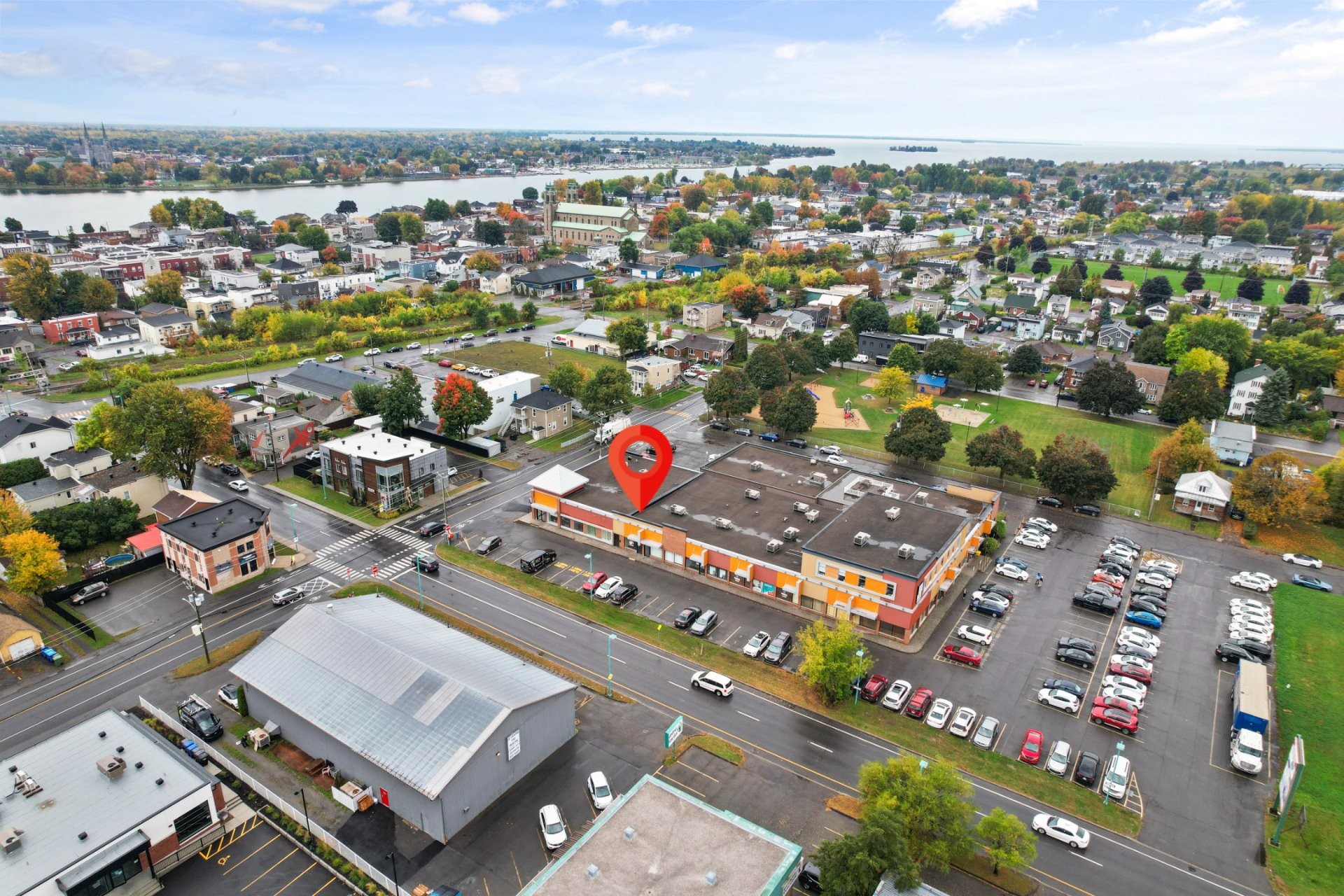 Aerial View - 4-85 Rue Notre-Dame, Salaberry-De-Valleyfield, QC - Outdoor With View