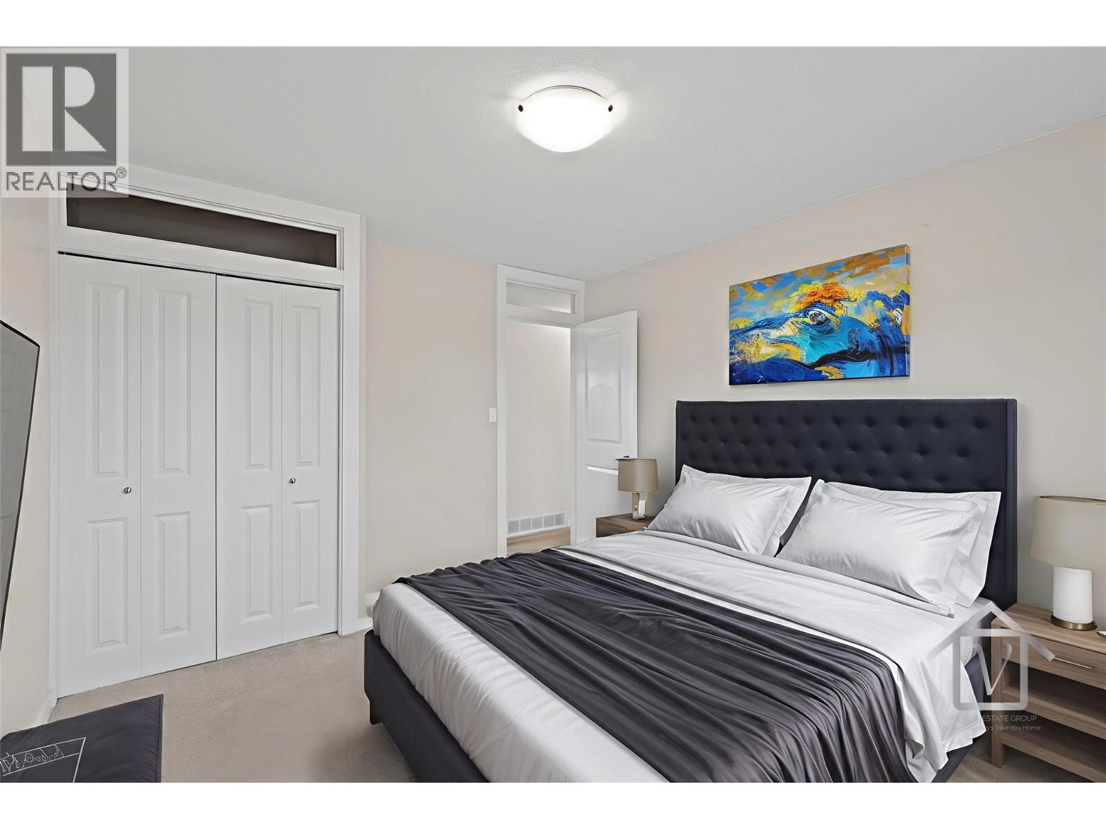 virtually staged - 293 Walnut Avenue, Kamloops, BC - Indoor Photo Showing Bedroom