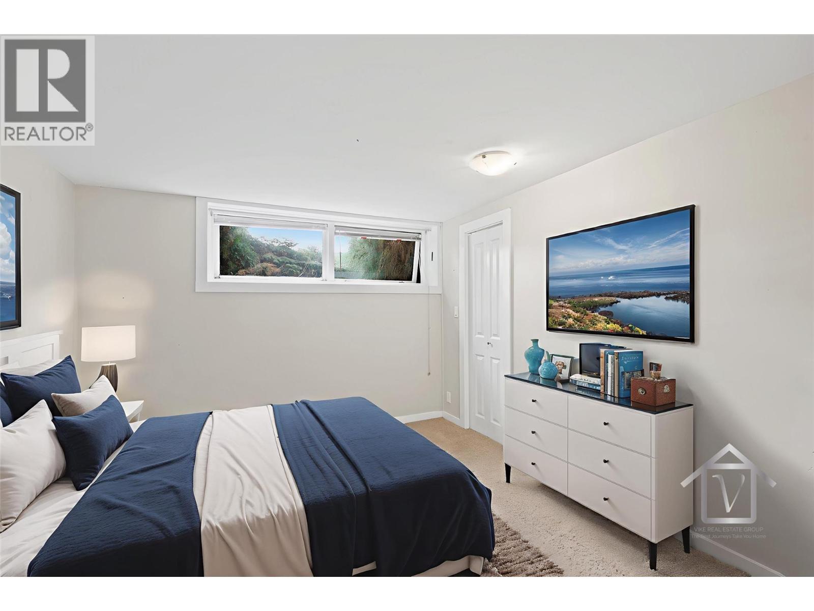 virtually staged - 293 Walnut Avenue, Kamloops, BC - Indoor Photo Showing Bedroom