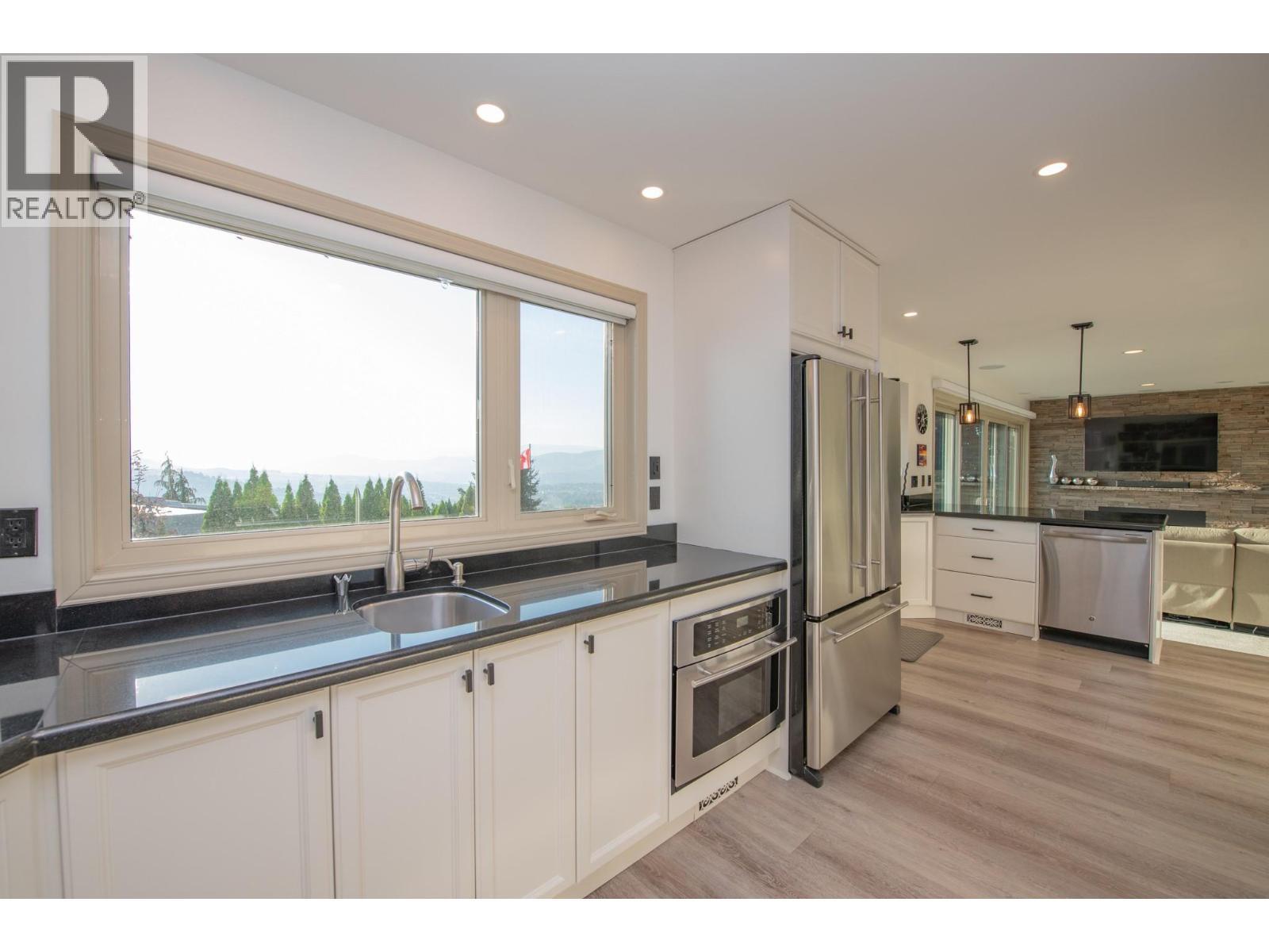 Microwave and second sink - 702 Cypress Drive, Coldstream, BC - Indoor Photo Showing Kitchen