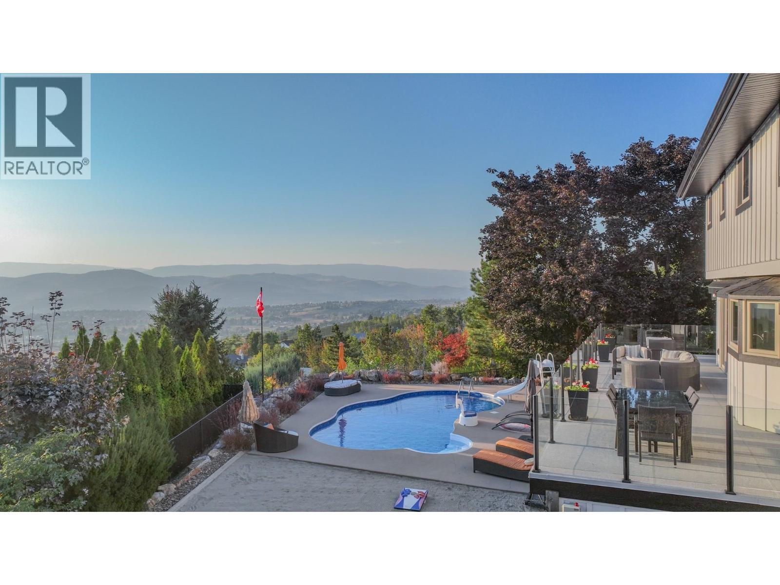 This could be your view! - 702 Cypress Drive, Coldstream, BC - Outdoor With In Ground Pool