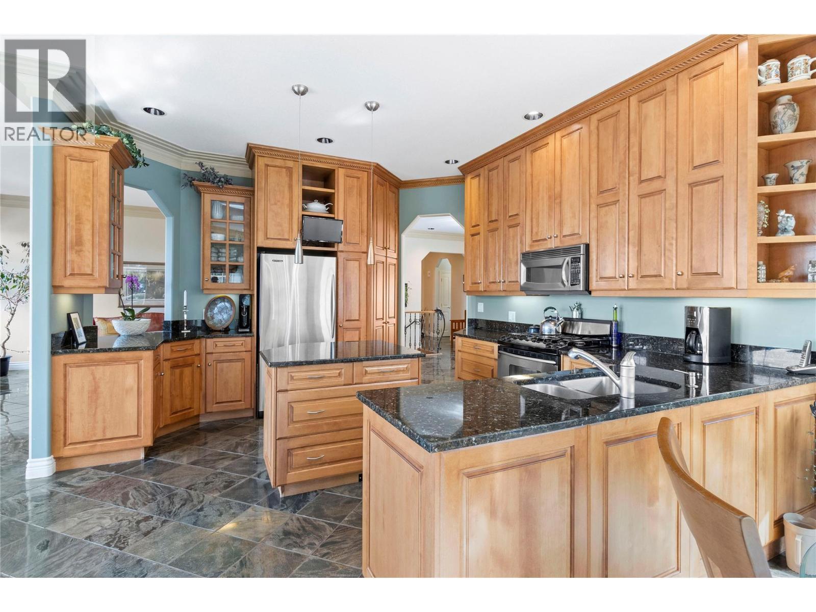 3676 Mcbride Road, Blind Bay, BC - Indoor Photo Showing Kitchen With Double Sink