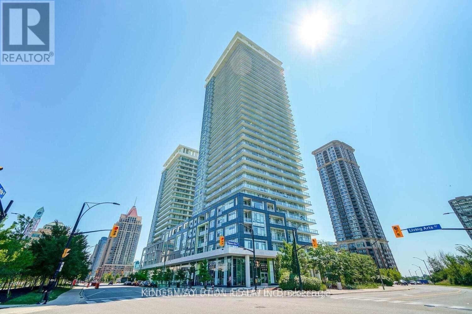 1102 - 360 Square One Drive, Mississauga, ON - Outdoor With Facade