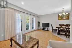 Living room with patio door access to backyard -