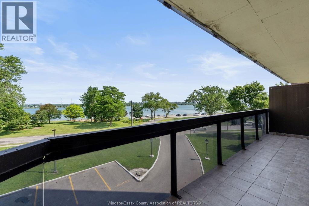 3663 Riverside Drive East Unit# 306, Windsor, ON - Outdoor With Body Of Water With Balcony With Exterior