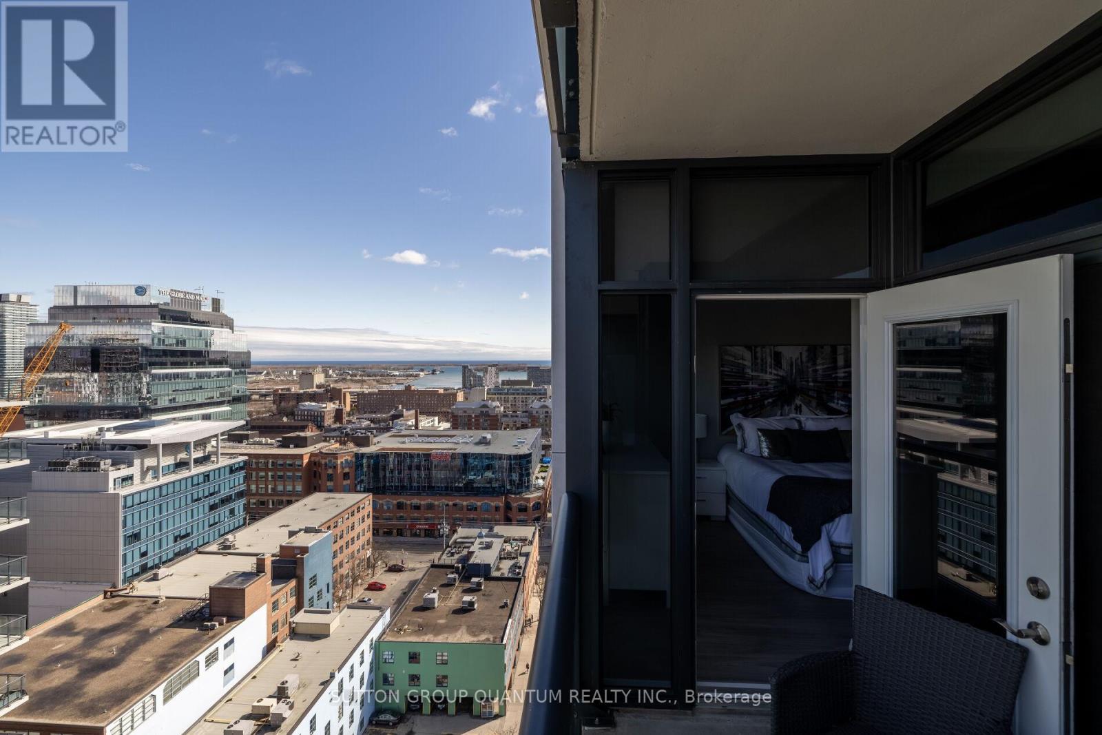 2nd Bed & Primary Balcony - Lph 03 - 400 Adelaide Street E, Toronto, ON - Outdoor With View