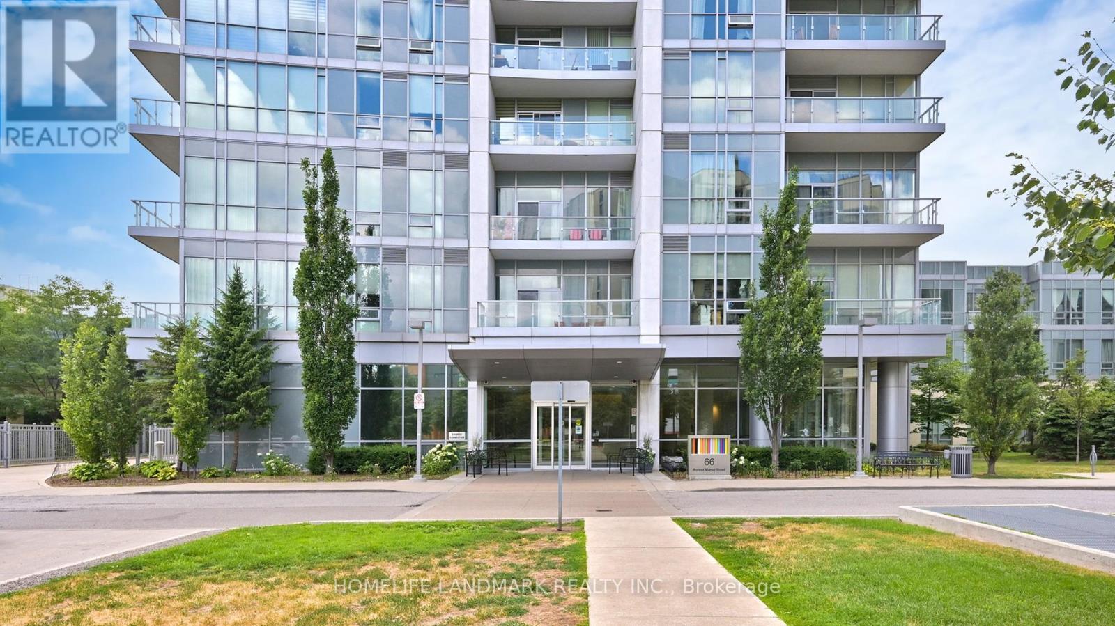 1208 - 66 Forest Manor Road, Toronto, ON - Outdoor With Balcony With Facade