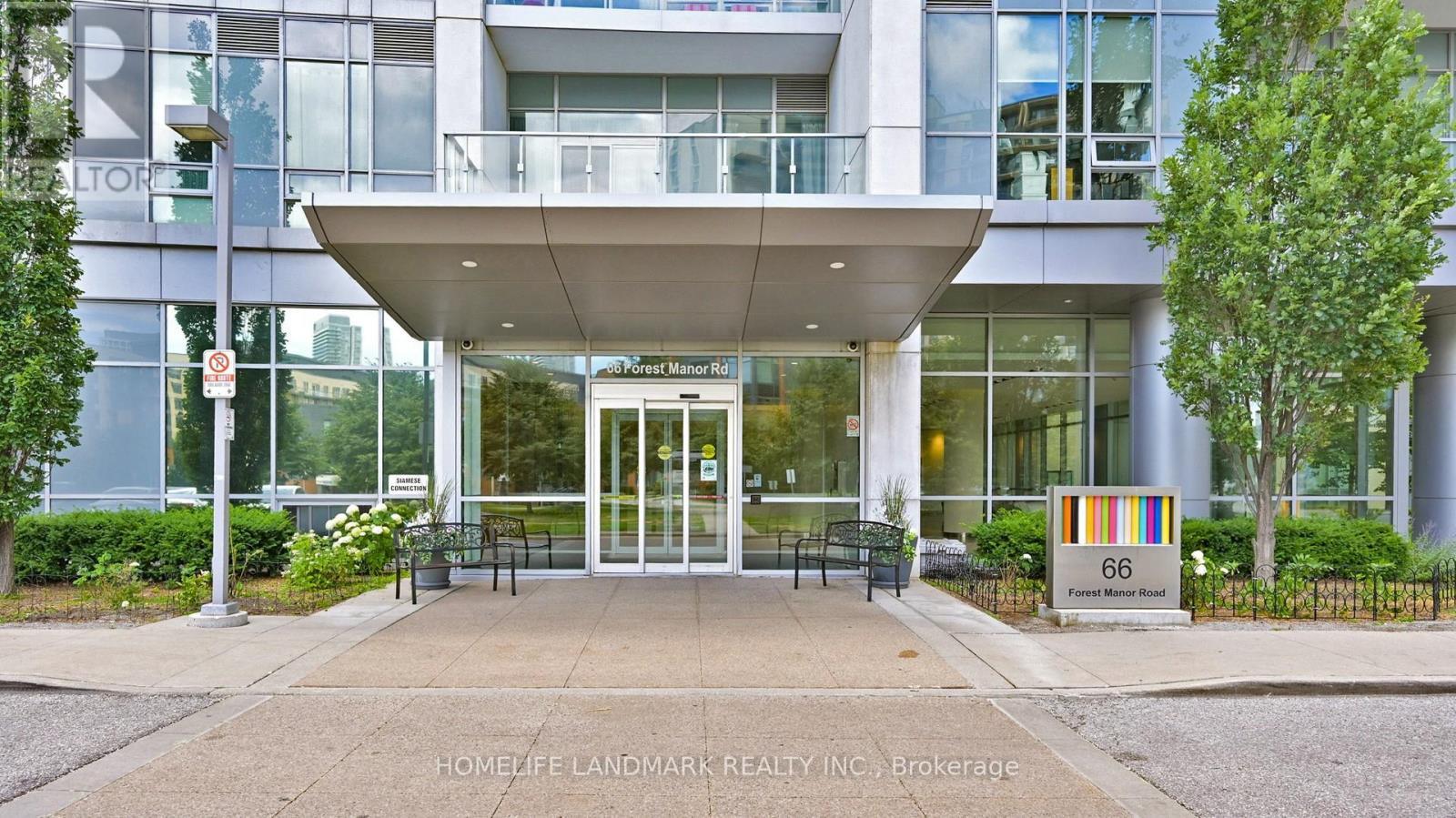 1208 - 66 Forest Manor Road, Toronto, ON - Outdoor With Balcony