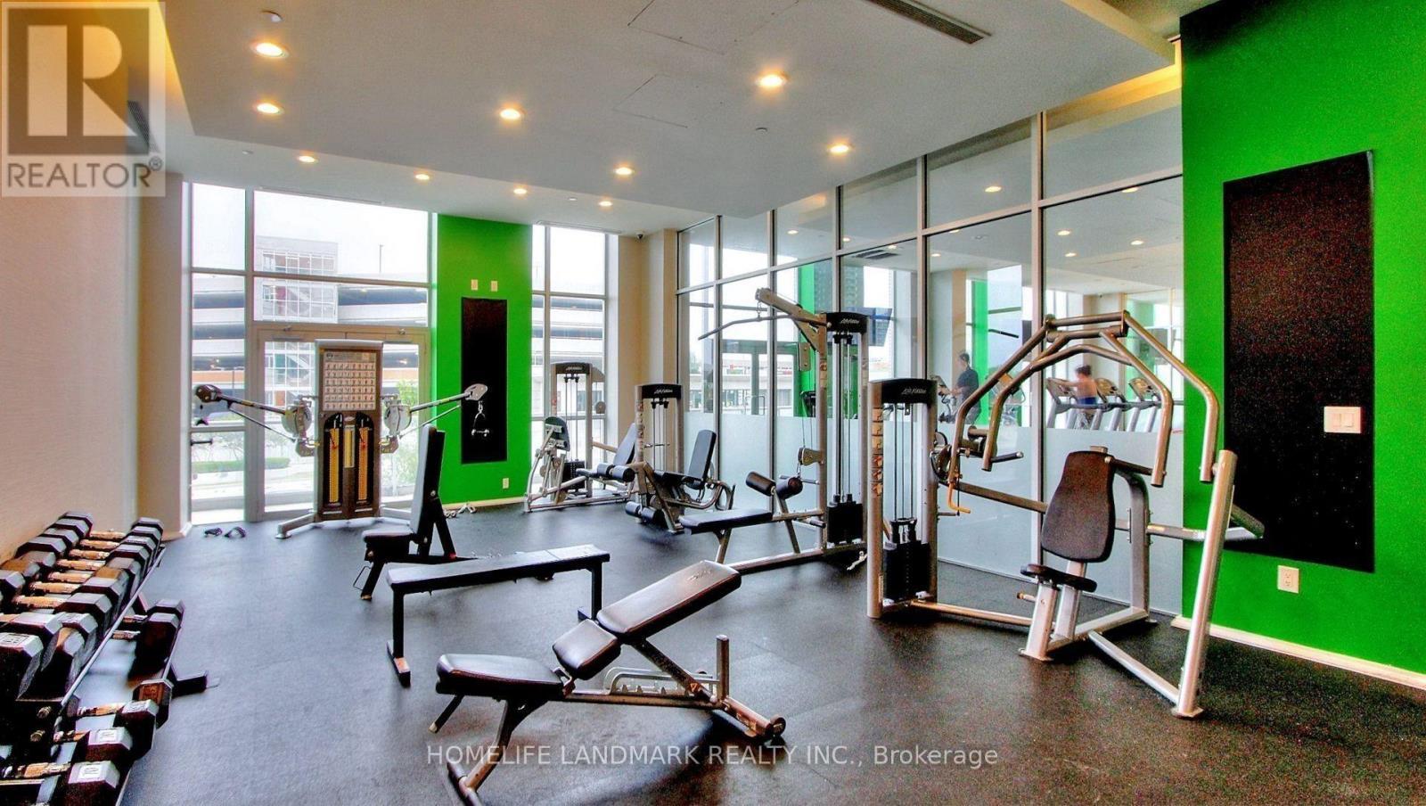 1208 - 66 Forest Manor Road, Toronto, ON - Indoor Photo Showing Gym Room