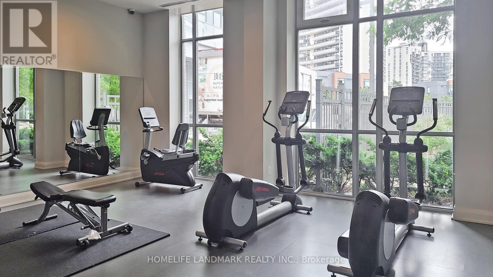 1208 - 66 Forest Manor Road, Toronto, ON - Indoor Photo Showing Gym Room