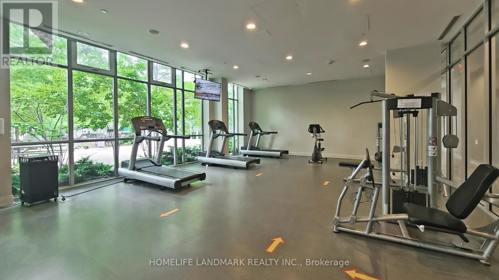1208 - 66 Forest Manor Road, Toronto, ON - Indoor Photo Showing Gym Room