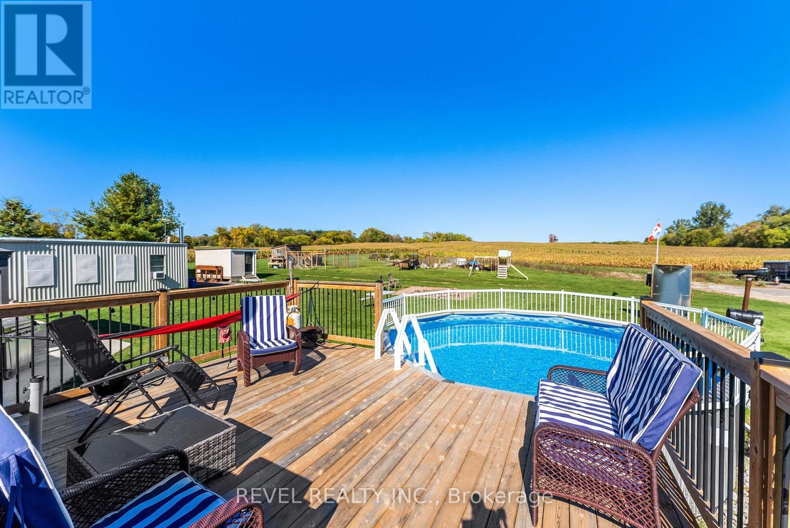 Backyard Swimming Pool - 572 6Th Line, Port Hope, ON - Outdoor With Above Ground Pool