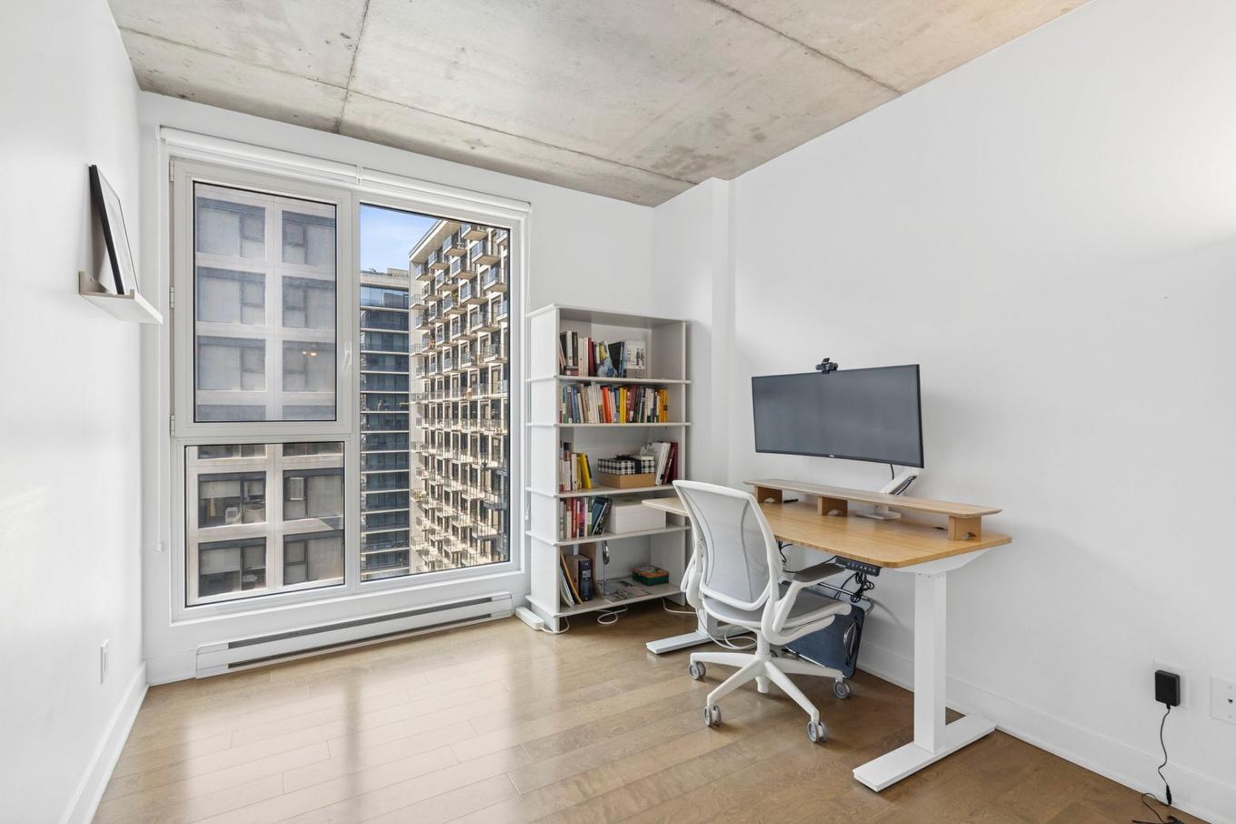 Chambre à coucher - 1201-235 Rue Peel, Montréal (Le Sud-Ouest), QC - Indoor Photo Showing Office