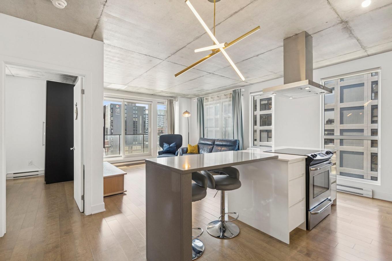 Cuisine - 1201-235 Rue Peel, Montréal (Le Sud-Ouest), QC - Indoor Photo Showing Kitchen