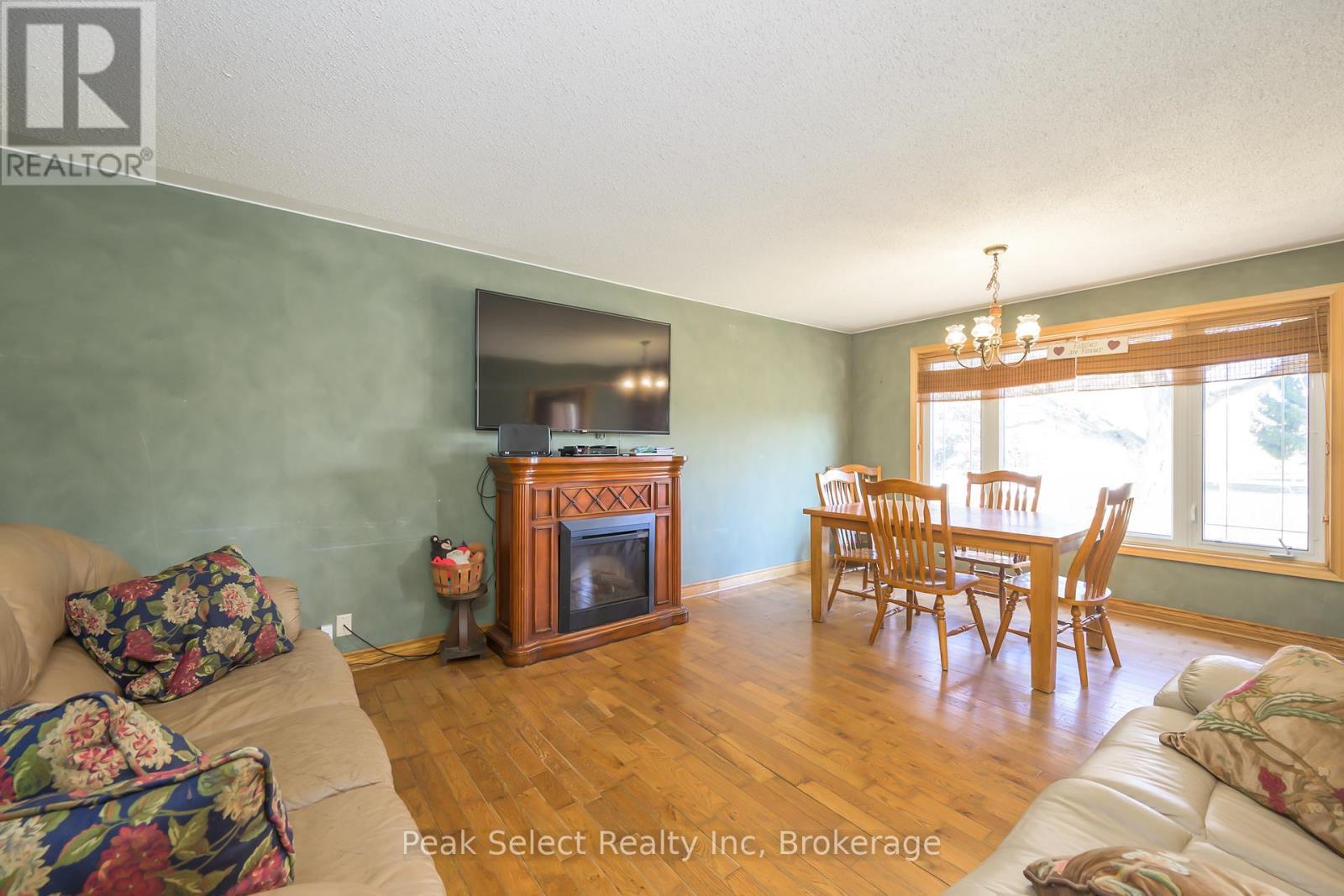 20076 Cherryhill Road, Thames Centre, ON - Indoor Photo Showing Living Room With Fireplace