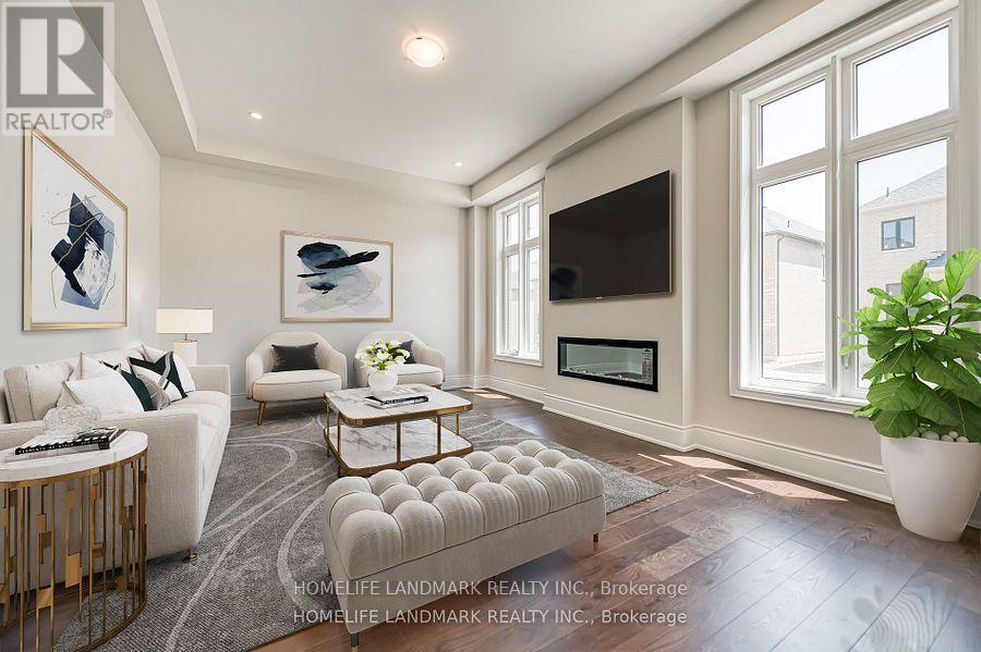 160 Winthrop Crescent, Vaughan, ON - Indoor Photo Showing Living Room With Fireplace