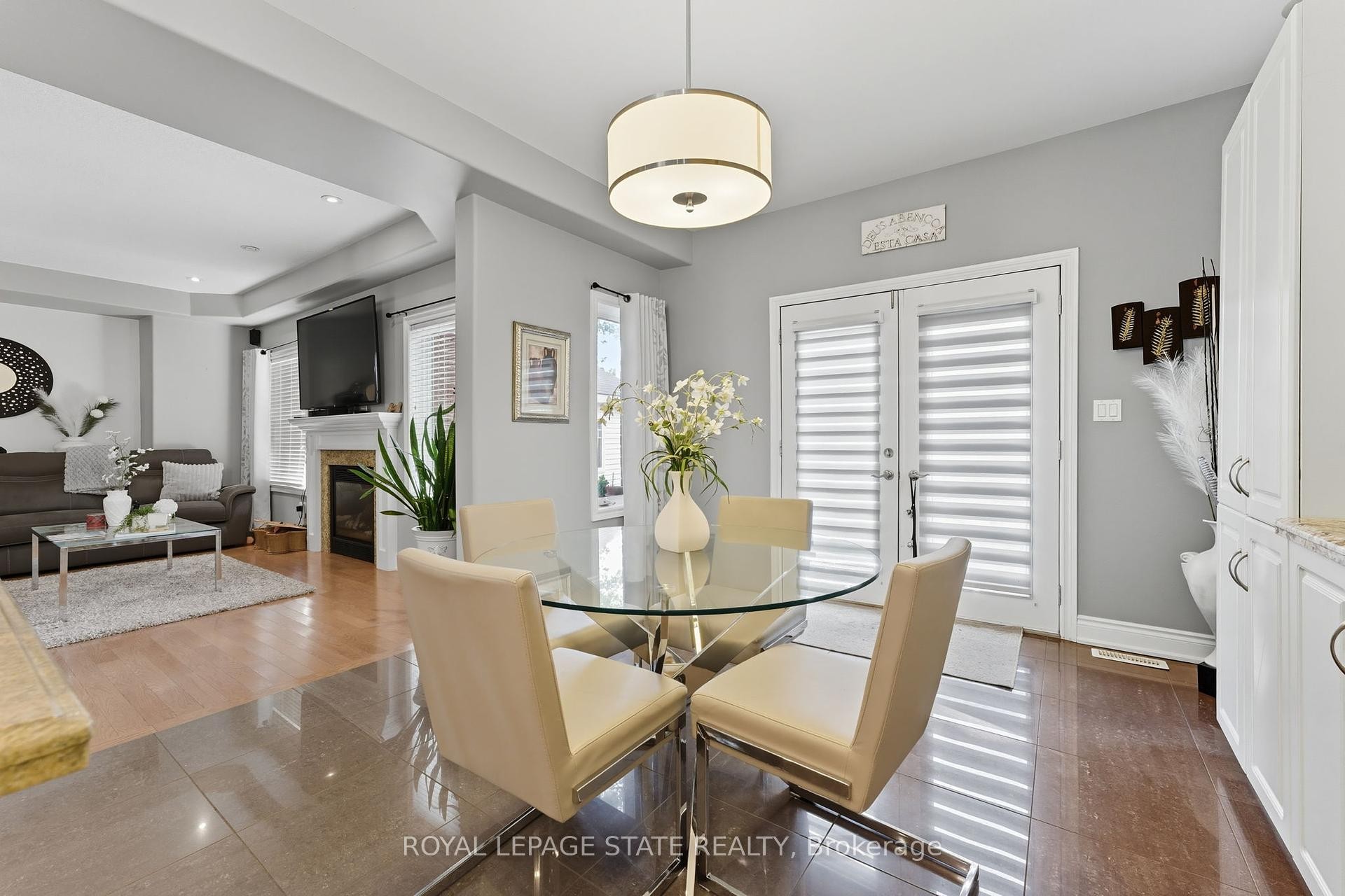 23 Kellogg Avenue, Hamilton, ON - Indoor Photo Showing Dining Room With Fireplace