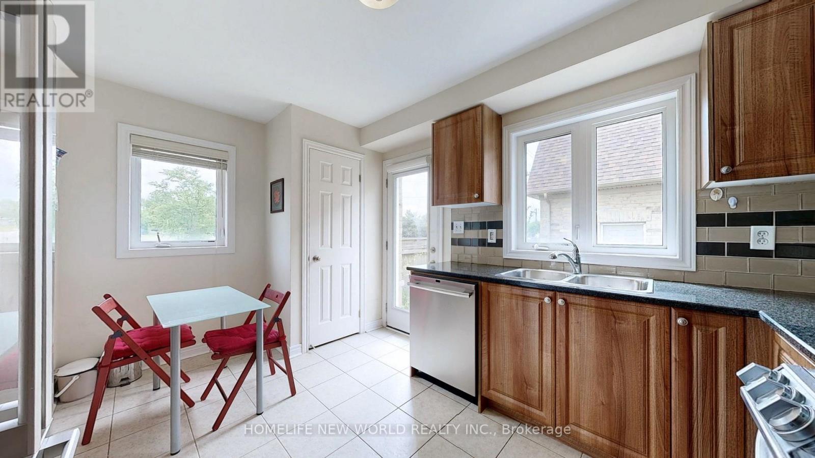 49 Kawneer Terrace, Toronto, ON - Indoor Photo Showing Kitchen With Double Sink