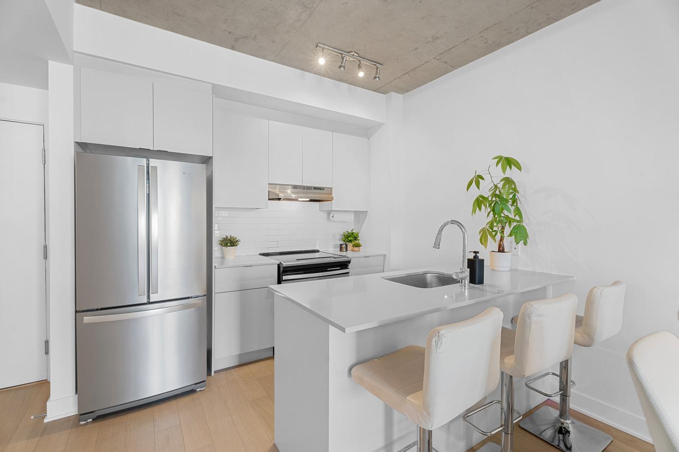 Coin-repas - 1008-1700 Rue Viola-Desmond, Montréal (Lasalle), QC - Indoor Photo Showing Kitchen With Upgraded Kitchen
