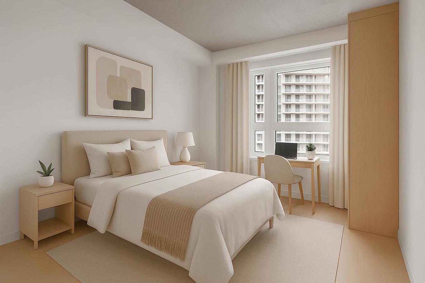 Chambre à coucher - 1008-1700 Rue Viola-Desmond, Montréal (Lasalle), QC - Indoor Photo Showing Bedroom