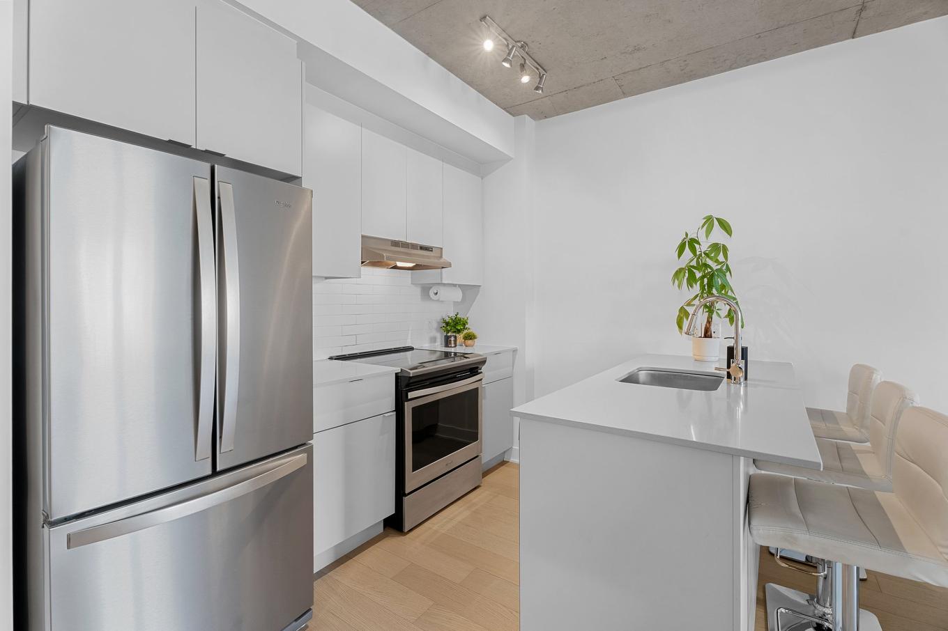 Cuisine - 1008-1700 Rue Viola-Desmond, Montréal (Lasalle), QC - Indoor Photo Showing Kitchen With Upgraded Kitchen