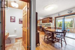 1/2 bath on main floor. -