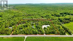 North of Wiarton, south of Lion's Head. -