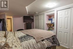 Lower level bedroom lots of closet space -