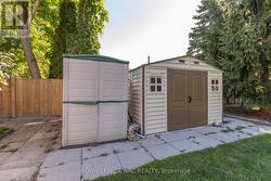 2 storage sheds -