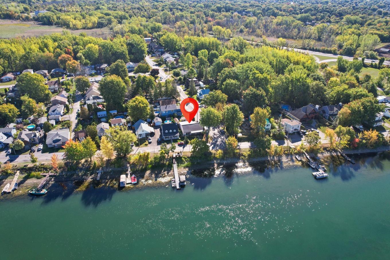 Aerial photo - 288 Boul. Salaberry N., Châteauguay, QC - Outdoor With Body Of Water With View