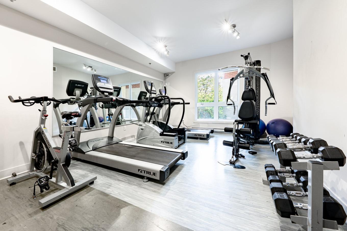 Exercise room - 408-4700 Boul. Henri-Bourassa O., Montréal (Saint-Laurent), QC - Indoor Photo Showing Gym Room