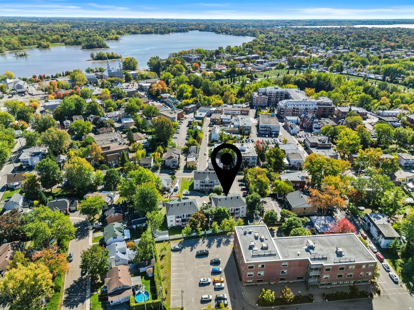Aerial photo - 3-134 Rue St-Nicolas, Saint-Eustache, QC - Outdoor With Body Of Water With View