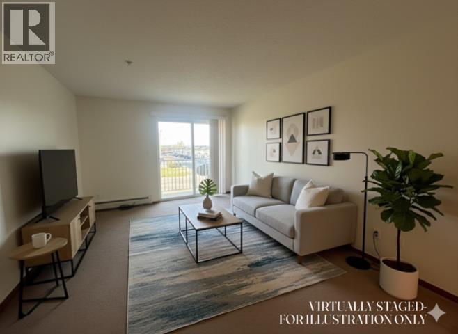 402 8507 86 Street, Fort St. John, BC - Indoor Photo Showing Living Room