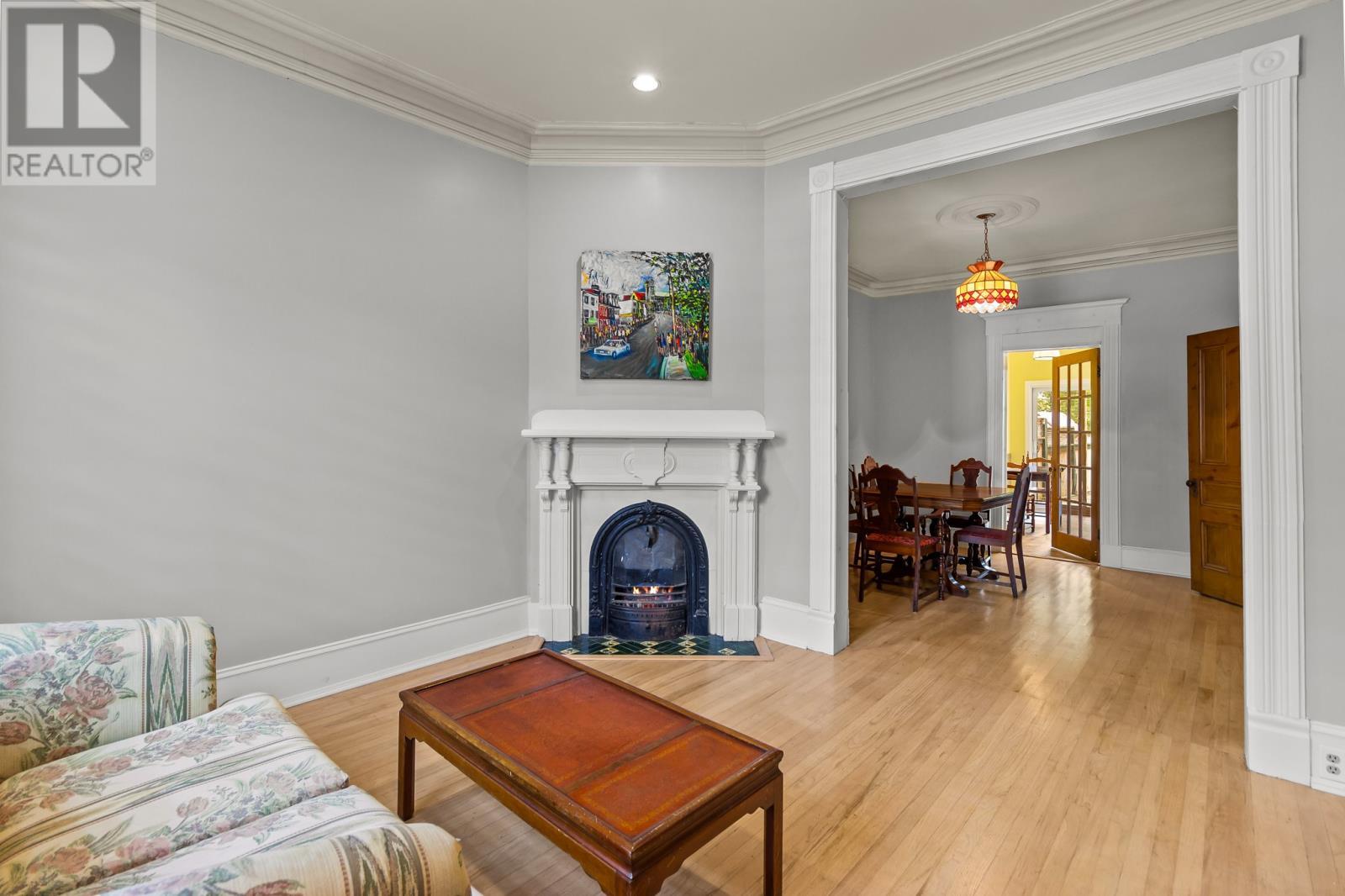 59 Gower Street, St.Johns, NL - Indoor Photo Showing Living Room With Fireplace