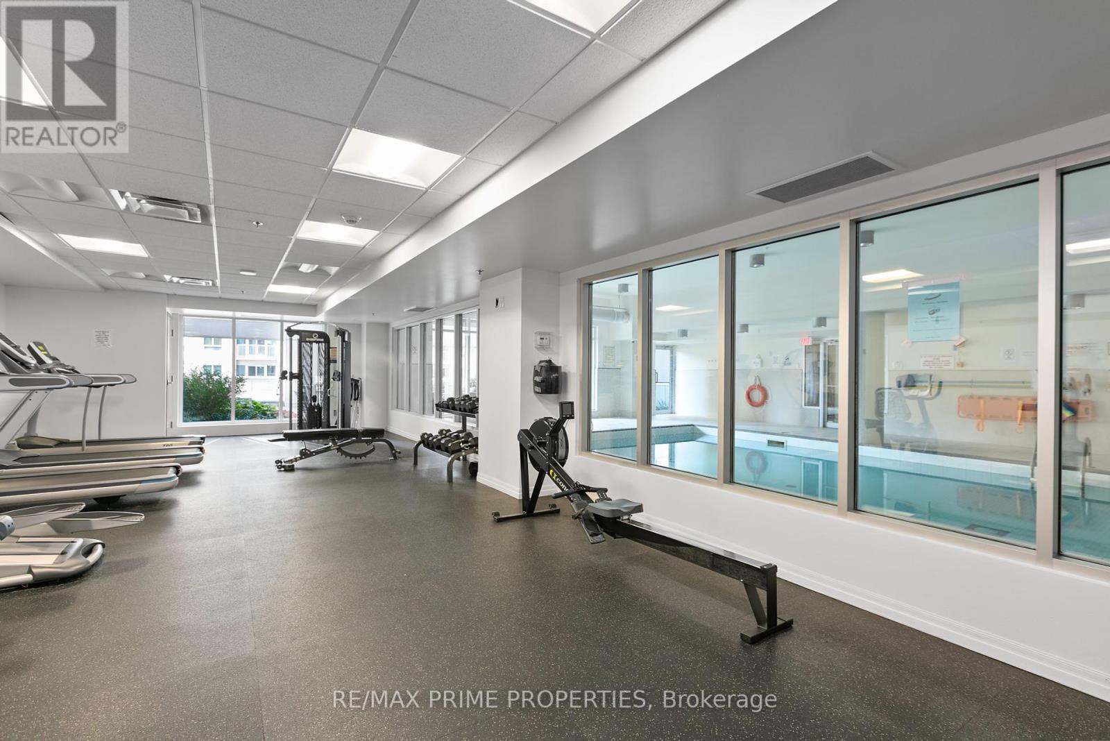 1306 - 195 Besserer Street, Ottawa, ON - Indoor Photo Showing Gym Room