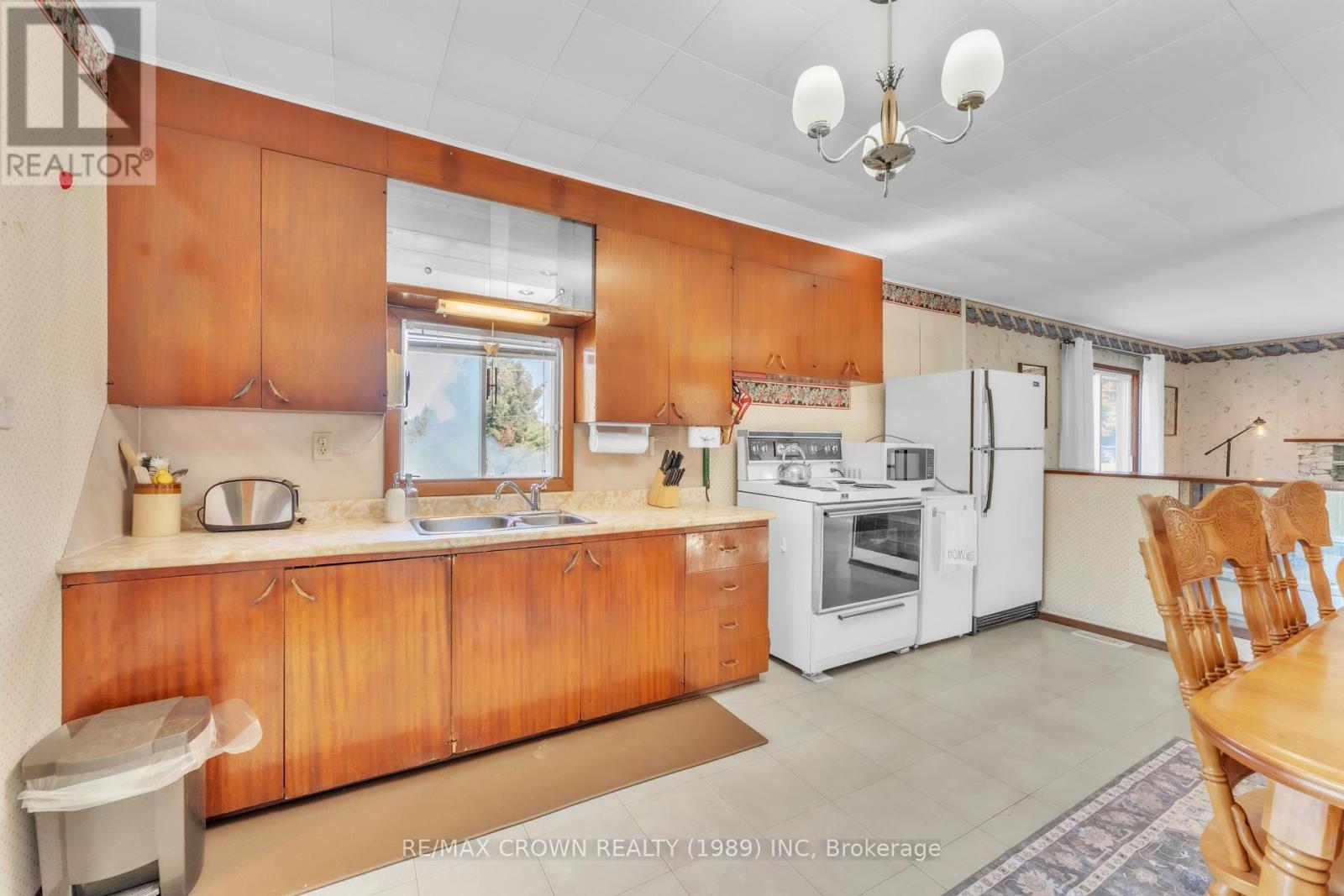 936 Laplante Road, Bonfield, ON - Indoor Photo Showing Kitchen With Double Sink
