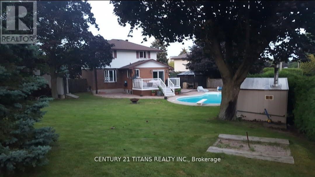 Main - 349 Carnaby Court, Oshawa, ON - Outdoor With In Ground Pool With Deck Patio Veranda