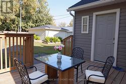 virtually staged back deck -