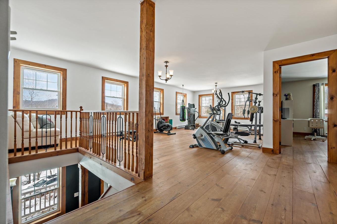Family room - 23Z - 23Az Ch. Du Lac-Allard, Lac-Saguay, QC - Indoor Photo Showing Gym Room