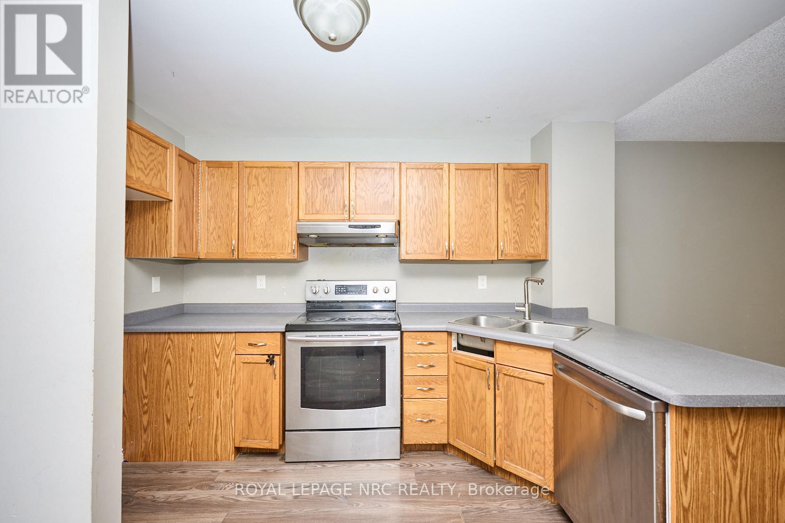 Plenty cabinets and counter space with double sink - 14 Buss Court, Thorold (Confederation Heights), ON - Indoor Photo Showing Kitchen With Double Sink