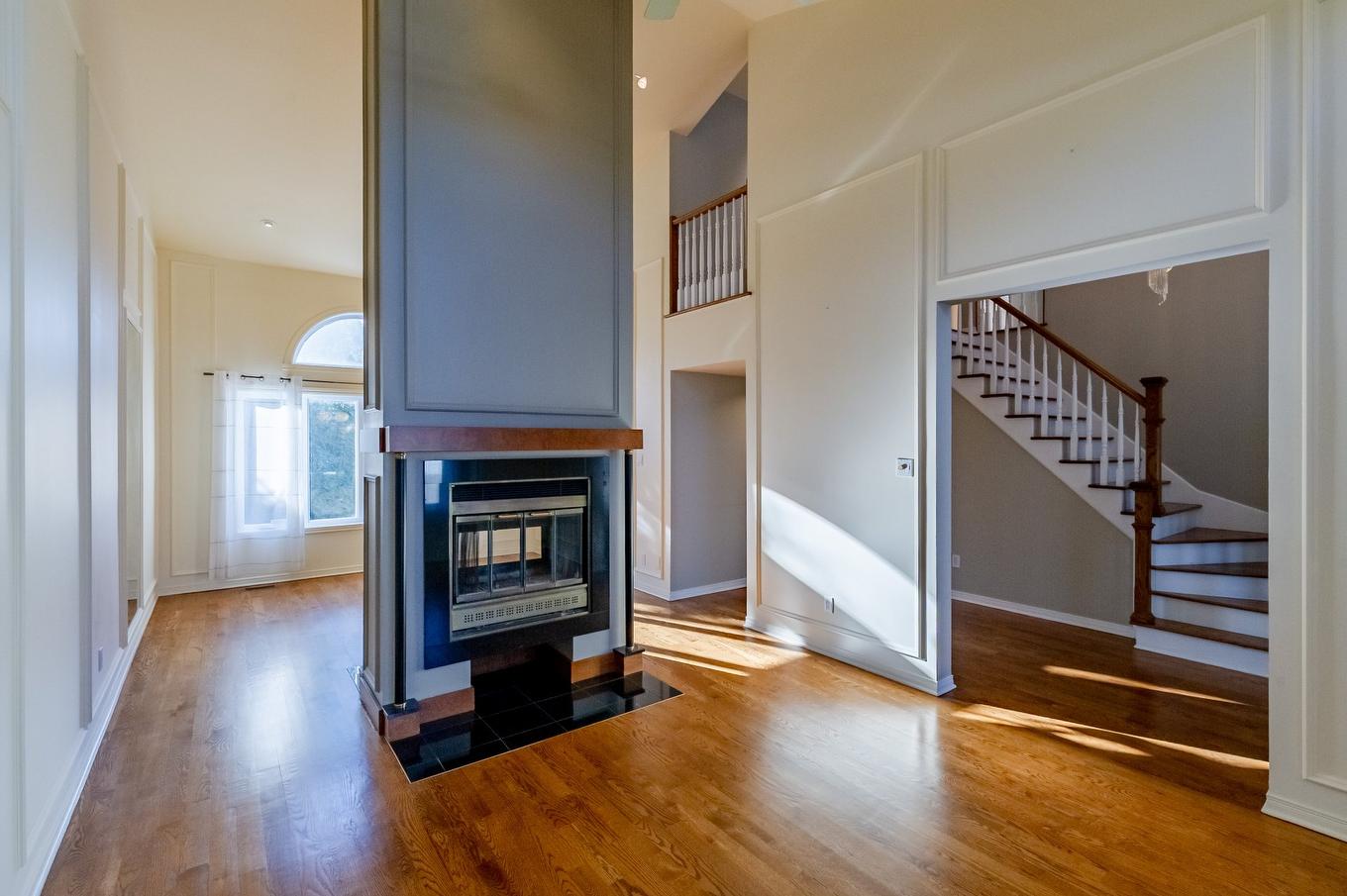 Living room - 8890 Crois. Roussin, Brossard, QC - Indoor With Fireplace