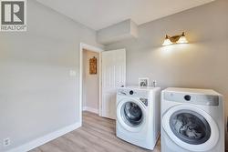 Full bathroom on lower level/laundry -