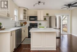 virtually staged kitchen -