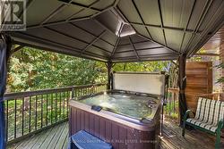 Hot tub with gazebo -