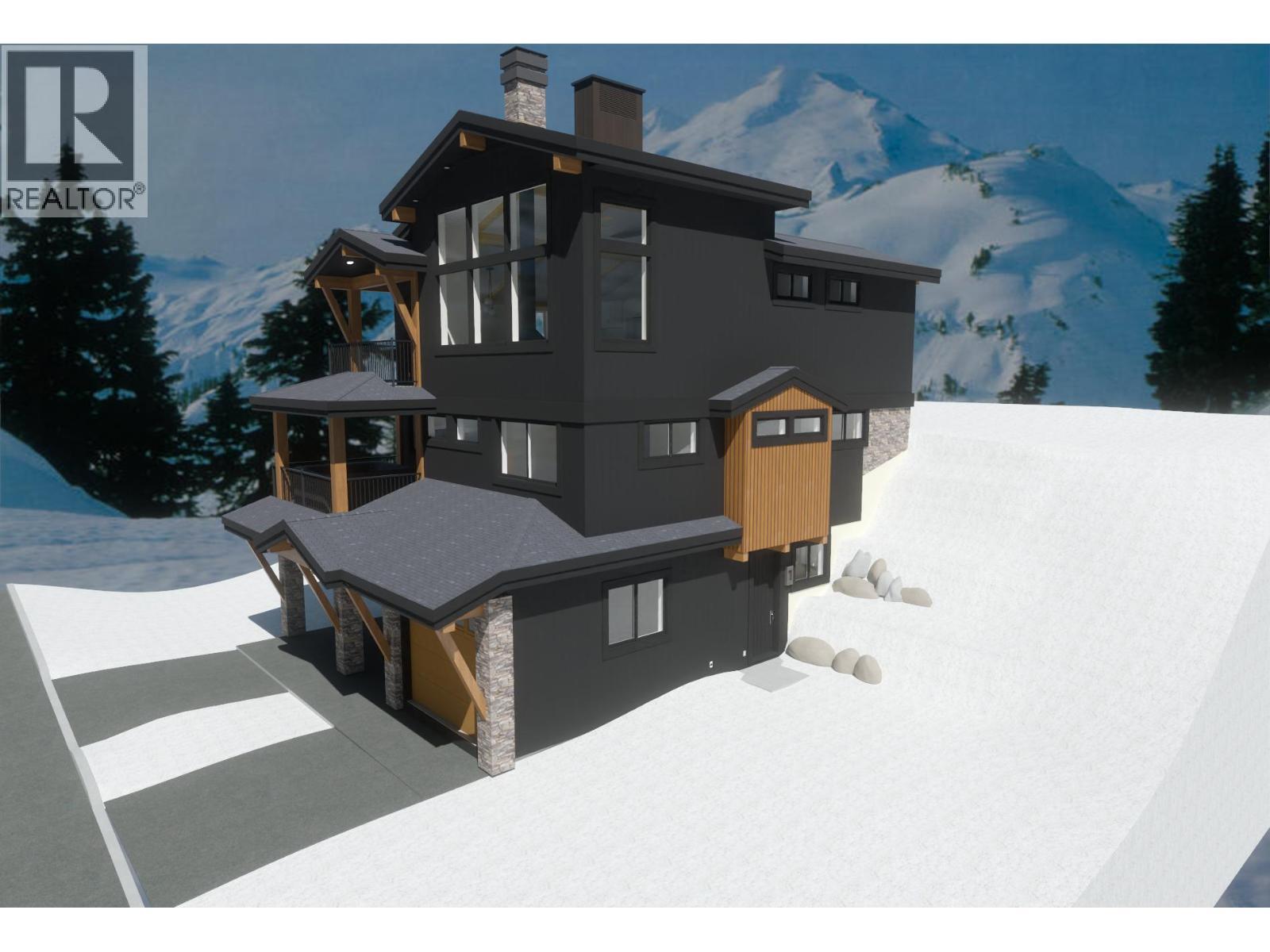 Exterior Rendering from Weninger Construction & Design Ltd. - 440 Feathertop Way Lot# 51, Big White, BC
