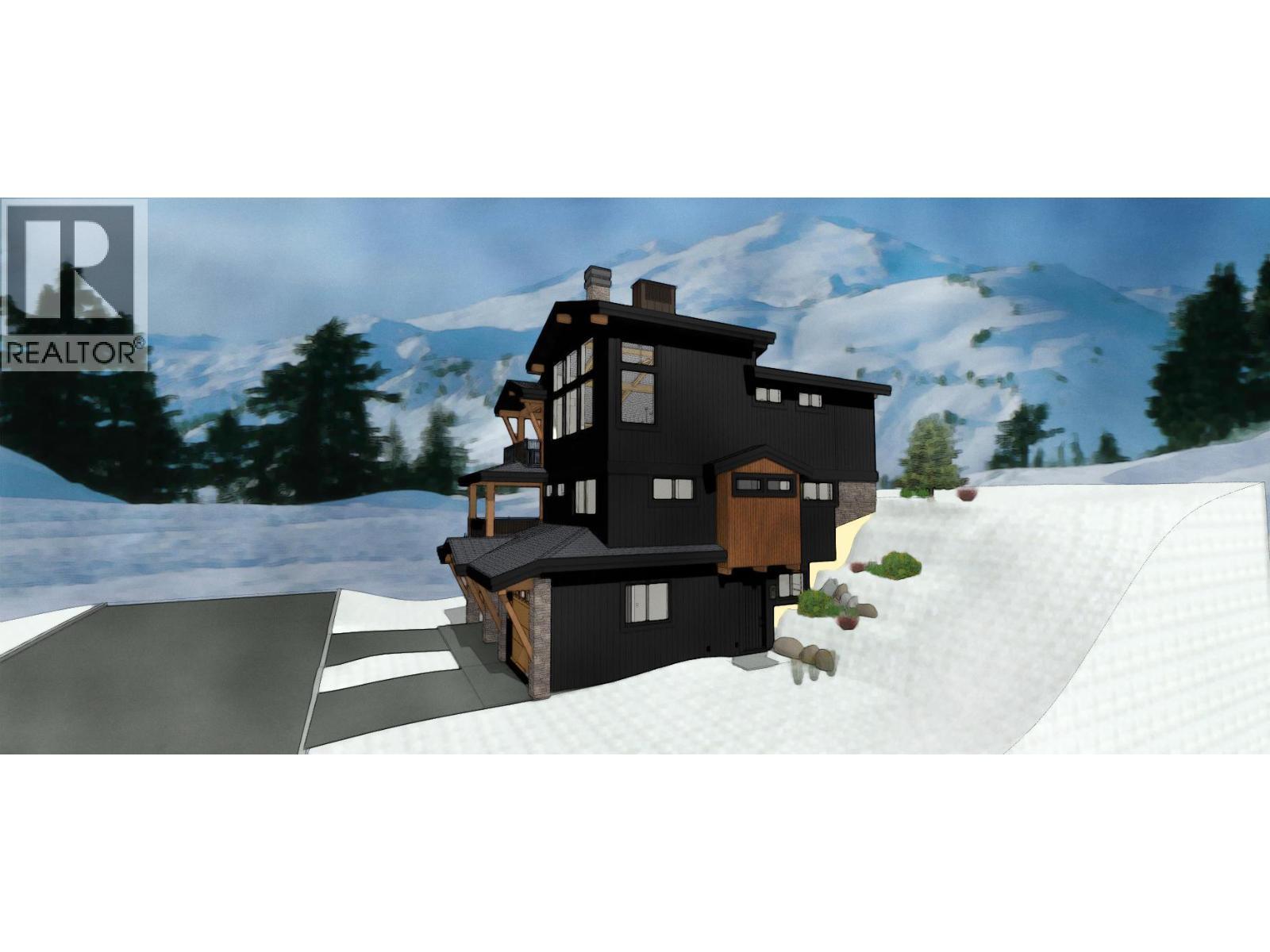 Exterior Rendering from Weninger Construction & Design Ltd. - 440 Feathertop Way Lot# 51, Big White, BC