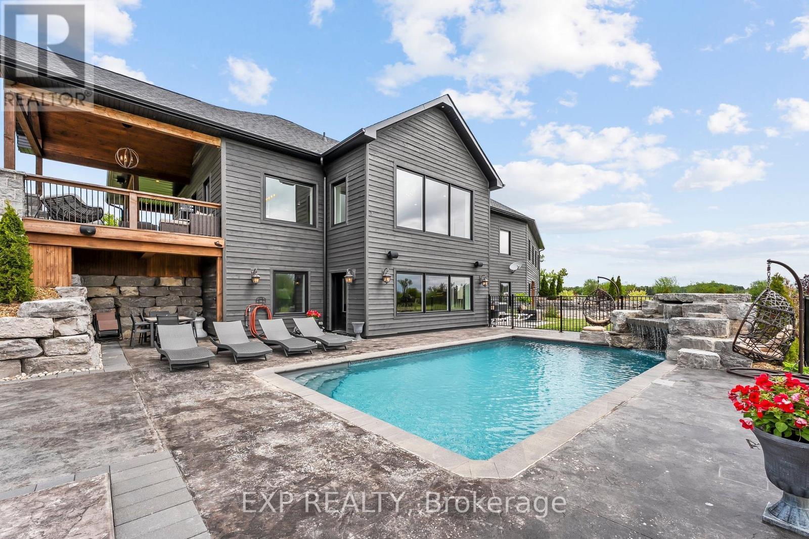 Luxurious Living - 1766 Concession 13 Road, Brock, ON - Outdoor With In Ground Pool