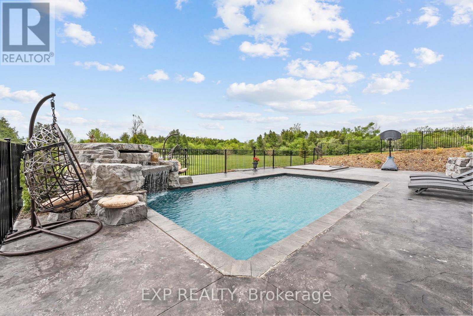 1766 Concession 13 Road, Brock, ON - Outdoor With In Ground Pool With View