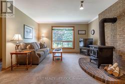 Family Room - Wood Fireplace -